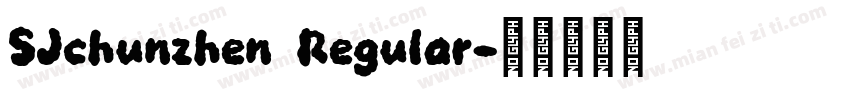 SJchunzhen Regular字体转换